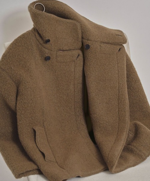 TODAYFUL/トゥデイフル】Standcollar Boucle Jacket/スタンドカラー
