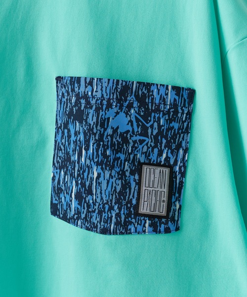 Ocean Pacific(オーシャンパシフィック)の「OCEAN PACIFIC/オーシャンパシフィック 水陸両用 Tシャツ ラッシュガード メンズ 夏物 夏服(ラッシュガード・メンズ・グリーン/ブラック/ホワイト・M/LL/L)」の11枚目の写真