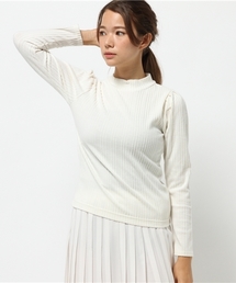 one after another NICE CLAUP | 【ナイスクラップ】うしろリボンプチハイネックカットソー (Tシャツ/カットソー)