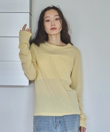シアー」に該当するTシャツ/カットソー（イエロー/黄色系