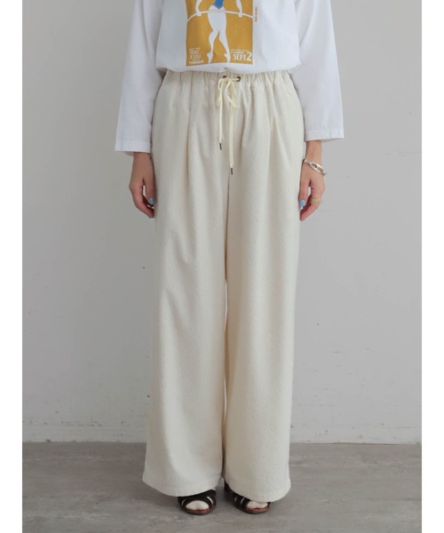 FIL DE FER（フィルデフェール）の「シャドウパターン起毛　イージーパンツ（その他パンツ・レディース・マスタード/ホワイト・FREE）」の15枚目の写真