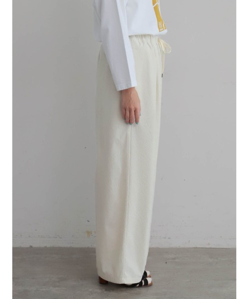 FIL DE FER（フィルデフェール）の「シャドウパターン起毛　イージーパンツ（その他パンツ・レディース・マスタード/ホワイト・FREE）」の16枚目の写真