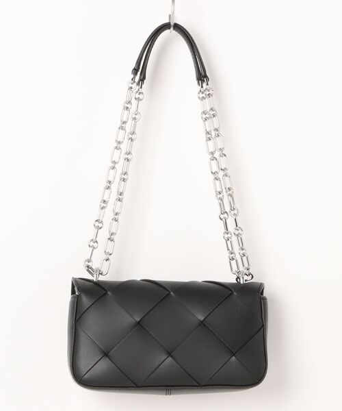 MICHAEL KORS(マイケルコース)の「TRIBECA ウーヴン レザー ショルダー スモール(ショルダーバッグ・レディース・ブラック・FREE)」の2枚目の写真