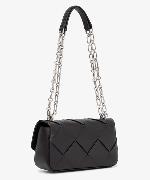 MICHAEL KORS(マイケルコース)の「TRIBECA ウーヴン レザー ショルダー スモール(ショルダーバッグ・レディース・ブラック・FREE)」の4枚目の写真