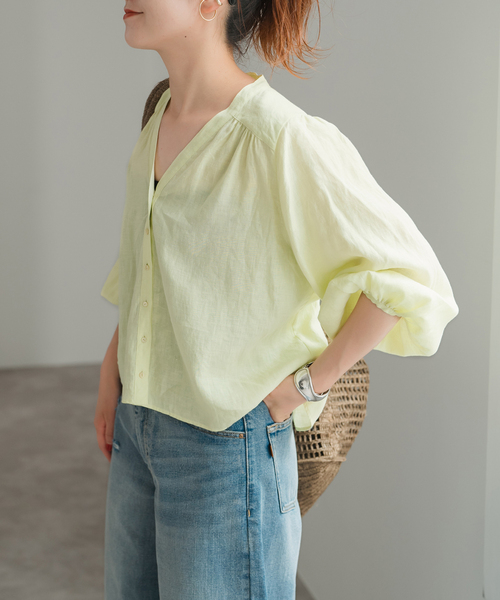 セール】TICCA / ティッカ 別注 ギャザーパフブラウス（シャツ  