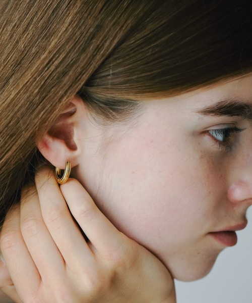 A part by（アパートバイ）の「SUSフープラインピアス（ピアス（両耳用）・レディース・GOLD/Silver・FREE）」の7枚目の写真