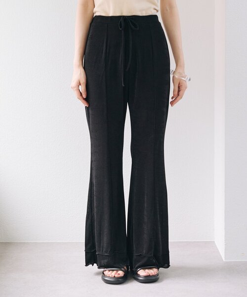 セール】【新色追加/低身長サイズ/2サイズ展開】シアーリブフレア