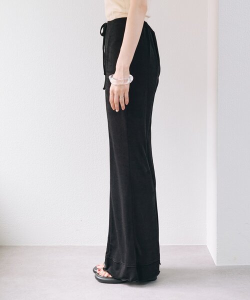 セール】【新色追加/低身長サイズ/2サイズ展開】シアーリブフレア