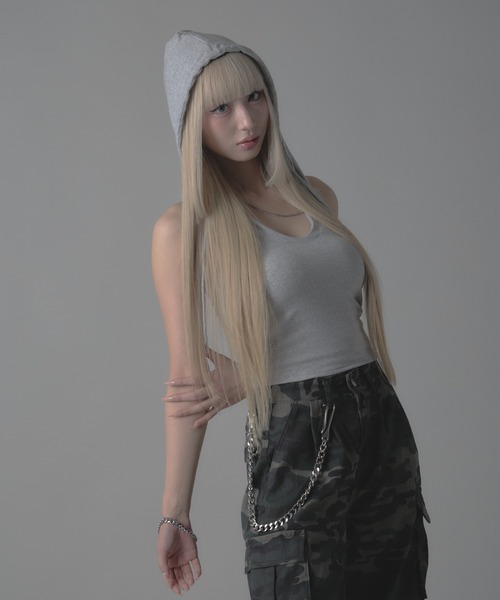 Chick(チック)の「Camouflage Pattern Half Cargo Pants / カモフラージュ柄 ハーフカーゴパンツ 迷彩柄(カーゴパンツ・レディース・カモフラージュ・FREE)」の13枚目の写真