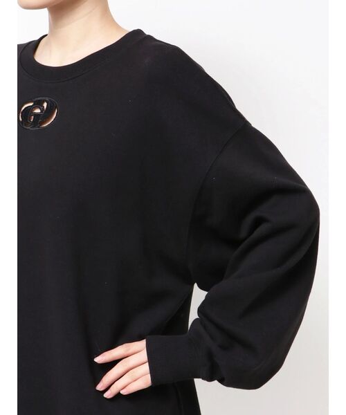 GYDA（ジェイダ）の「GD CUT OUT スウェットトップス（スウェット・レディース・パープル/オフホワイト/ブラック・FREE）」の18枚目の写真