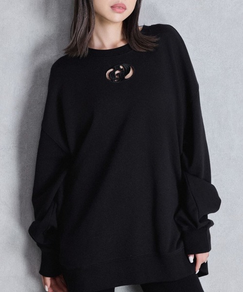 GD CUT OUT スウェットトップス（スウェット）｜GYDA（ジェイダ