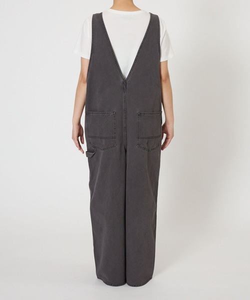 BABYLONE（バビロン）の「カツラギサロペット（サロペット/オーバーオール・レディース・チャコール/アイボリー・フリー）」の14枚目の写真