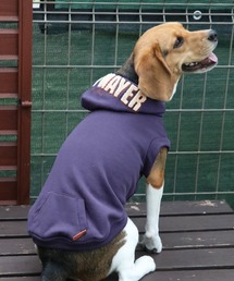 KRIFF MAYER（クリフメイヤー）の「【犬服･乾きやすい】DOGサガラ刺繍パーカー(フードロゴ)（ペットウェア）」