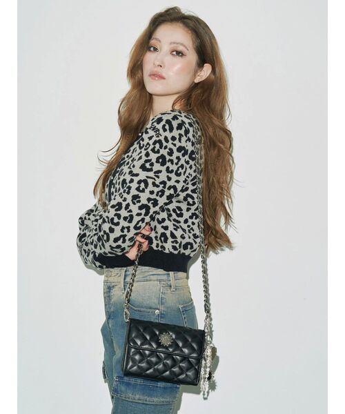 EVRIS（エヴリス）の「キルティングウォレットBAG（ハンドバッグ・レディース・マスタード/ベージュ/ブラック・FREE）」の10枚目の写真