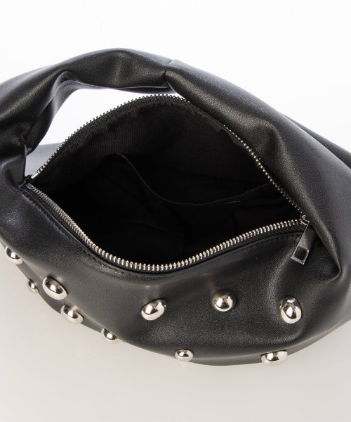 cache cache（カシュ カシュ）の「カシュカシュ cachecache / スタッズワンハンドルバッグ（ショルダーバッグ・レディース・グリーン/アイボリー/ブラック・FREE）」の9枚目の写真