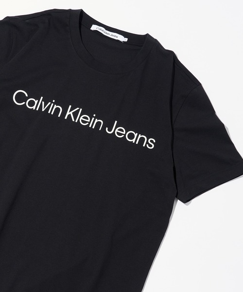 Calvin Klein(カルバン・クライン)の「【Calvin Klein】CORE INSTITUTIONAL LOGO SLIM TEE J30J322552(Tシャツ/カットソー・メンズ・ブラック/ホワイト・S/M/L/XL)」の2枚目の写真