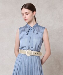 ANAYI - 【新品タグ付き】ANAYI☆ブラウス　ネイビー カットソーコンビタフタビスチェ ブラウス|ANAYI OFFICIAL