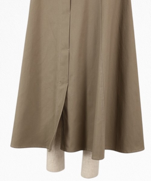 nissen（ニッセン）の「ヨークフレアチノスカート（デニムスカート・レディース・グレー・マルチサイズ）」の5枚目の写真