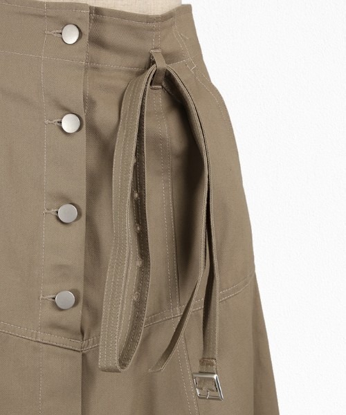 nissen（ニッセン）の「ヨークフレアチノスカート（デニムスカート・レディース・グレー・マルチサイズ）」の7枚目の写真