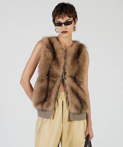 PRANK PROJECT プランクプロジェクトFur Trimmed Vest ファートリミングベスト / Fur Trimmed Vest（ベスト）｜PRANK
