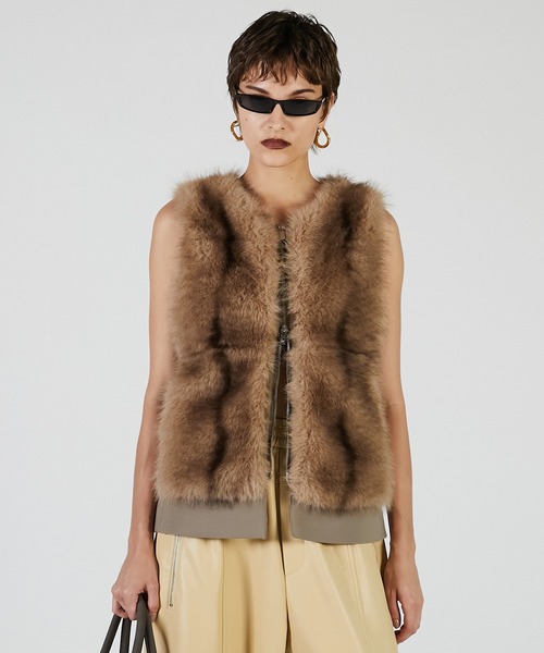 PRANK PROJECT プランクプロジェクトFur Trimmed Vest ファートリミングベスト / Fur Trimmed Vest（ベスト）｜PRANK PROJECT