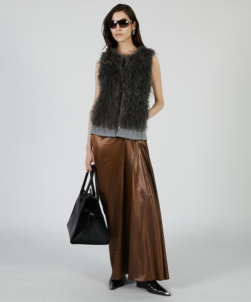 ファートリミングベスト / Fur Trimmed Vest（ベスト）｜PRANK PROJECT