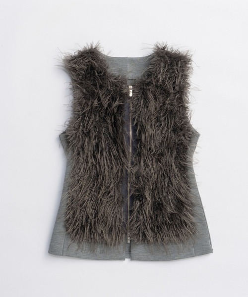 PRANK PROJECT プランクプロジェクトFur Trimmed Vest ファートリミングベスト / Fur Trimmed Vest（ベスト）｜PRANK PROJECT