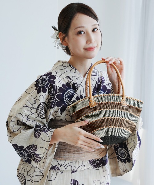 utatane（ウタタネ）の「かごバッグ イタバスケット サイザル麻（かごバッグ・レディース・グリーン/キャメル・FREE）」の18枚目の写真