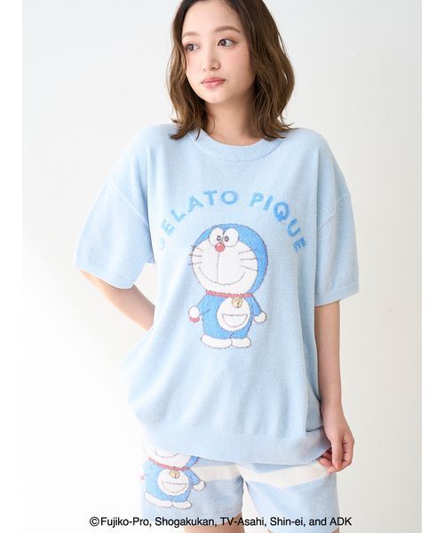 新品・未開封 ジェラートピケ ドラえもん ジャガードプルオーバー&ショートパンツ ドラえもん】【レディース】ジャガードプルオーバー&ショート
