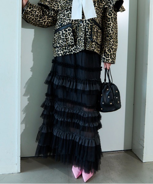 MAISON SPECIAL（メゾンスペシャル）の「Volume Tulle Ruffle Skirt