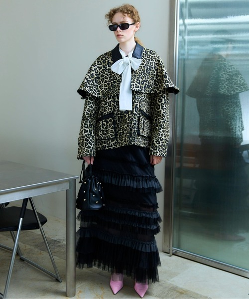 メゾンスペシャル　ボリュームチュールフリルスカート MAISON SPECIAL（メゾンスペシャル）の「Volume Tulle Ruffle Skirt