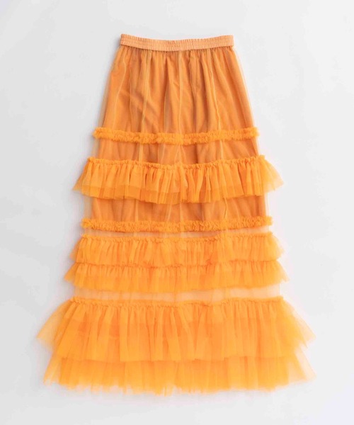 MAISON SPECIAL（メゾンスペシャル）の「Volume Tulle Ruffle Skirt