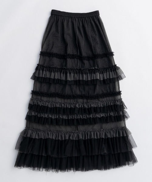 MAISON SPECIAL（メゾンスペシャル）の「Volume Tulle Ruffle Skirt