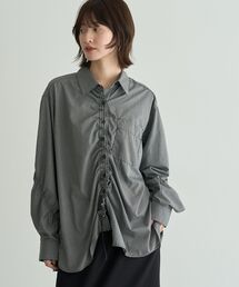 Editt by YECCA VECCA | ドロストデザインギャザーシャツ(シャツ/ブラウス)