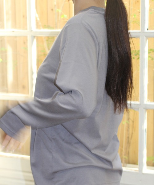 Tom&Jerry(トムアンドジェリー)の「【TOM & JERRY/トムとジェリー】プリントロンT(Tシャツ/カットソー・レディース・サックスブルー/グレイッシュベージュ/スミクロ/ライトグリーン・MEDIUM/LARGE)」の22枚目の写真