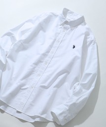 【U.S. POLO ASSN./ユーエスポロアッスン】 ロゴ刺繍 オックスフォード / デニム ボタンダウン 長袖 シャツ