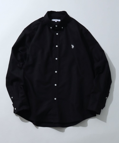 U.S. POLO ASSN.(ユーエスポロアッスン)の「【U.S. POLO ASSN./ユーエスポロアッスン】 ロゴ刺繍 オックスフォード / デニム ボタンダウン 長袖 シャツ(シャツ/ブラウス・メンズ・アイボリー/ブラック/ブルー/インディゴブルー・LL/L/M)」の6枚目の写真