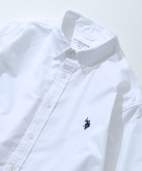 U.S. POLO ASSN.(ユーエスポロアッスン)の「【U.S. POLO ASSN./ユーエスポロアッスン】 ロゴ刺繍 オックスフォード / デニム ボタンダウン 長袖 シャツ(シャツ/ブラウス・メンズ・アイボリー/ブラック/ブルー/インディゴブルー・LL/L/M)」の10枚目の写真