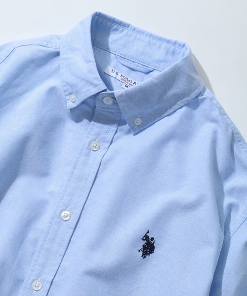 U.S. POLO ASSN.(ユーエスポロアッスン)の「【U.S. POLO ASSN./ユーエスポロアッスン】 ロゴ刺繍 オックスフォード / デニム ボタンダウン 長袖 シャツ(シャツ/ブラウス・メンズ・アイボリー/ブラック/ブルー/インディゴブルー・LL/L/M)」の13枚目の写真