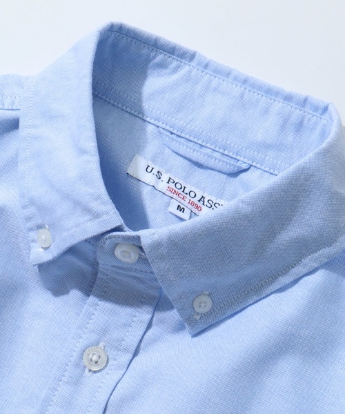 U.S. POLO ASSN.(ユーエスポロアッスン)の「【U.S. POLO ASSN./ユーエスポロアッスン】 ロゴ刺繍 オックスフォード / デニム ボタンダウン 長袖 シャツ(シャツ/ブラウス・メンズ・アイボリー/ブラック/ブルー/インディゴブルー・LL/L/M)」の15枚目の写真