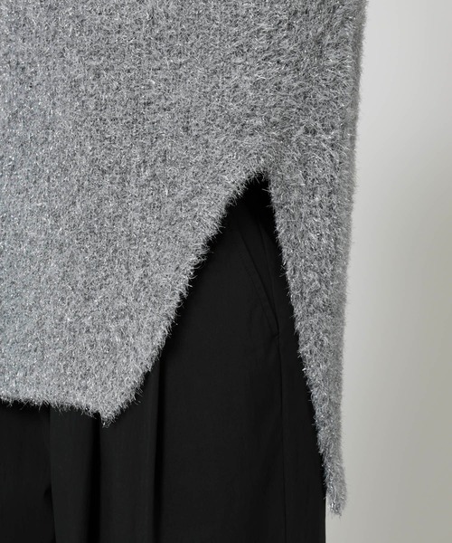 BABYLONE(バビロン)の「スパークルアシメヘムニットベスト(ベスト・レディース・シルバー・フリー)」の21枚目の写真