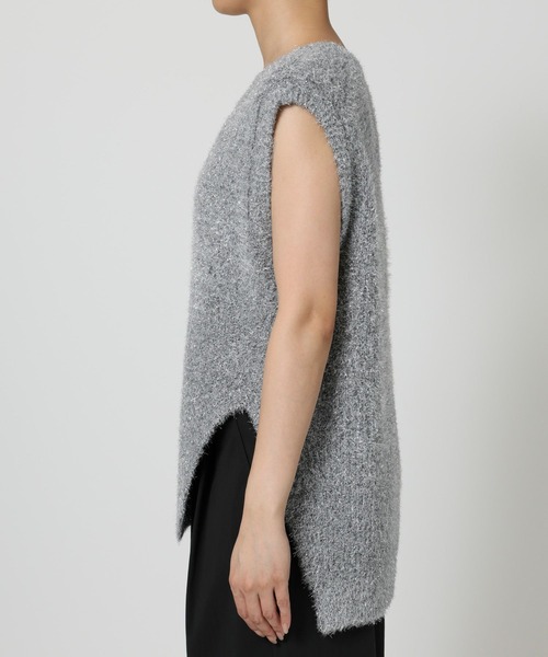 BABYLONE(バビロン)の「スパークルアシメヘムニットベスト(ベスト・レディース・シルバー・フリー)」の12枚目の写真