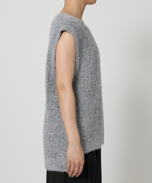 BABYLONE(バビロン)の「スパークルアシメヘムニットベスト(ベスト・レディース・シルバー・フリー)」の13枚目の写真