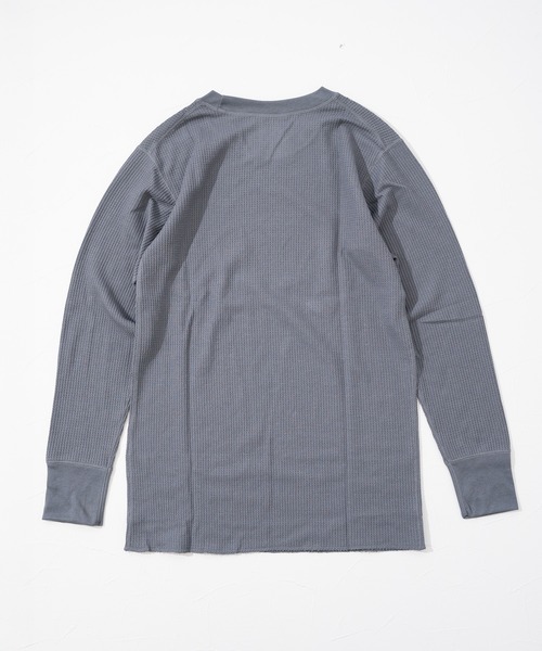 FRUIT OF THE LOOM(フルーツオブザルーム)の「【FRUIT OF THE LOOM】FTL TC ワッフルロンT / フルーツオブザルーム 無地 長袖サーマルTシャツ(Tシャツ/カットソー・メンズ・グレー/ブラック/ネイビー/ホワイト・M/L/XL)」の5枚目の写真