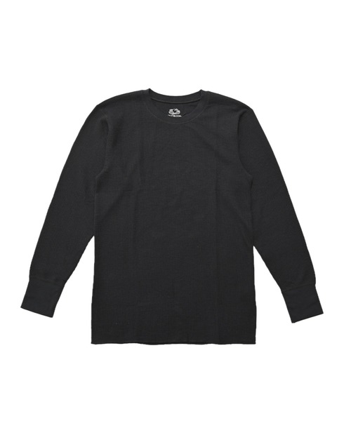 FRUIT OF THE LOOM(フルーツオブザルーム)の「【FRUIT OF THE LOOM】FTL TC ワッフルロンT / フルーツオブザルーム 無地 長袖サーマルTシャツ(Tシャツ/カットソー・メンズ・グレー/ブラック/ネイビー/ホワイト・M/L/XL)」の11枚目の写真