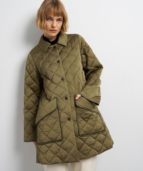 LANVIN en Bleu（ランバンオンブルー）の「キルティングダウンハーフコート（その他アウター・レディース・ブラック/カーキ/オフホワイト・38/36）」の7枚目の写真