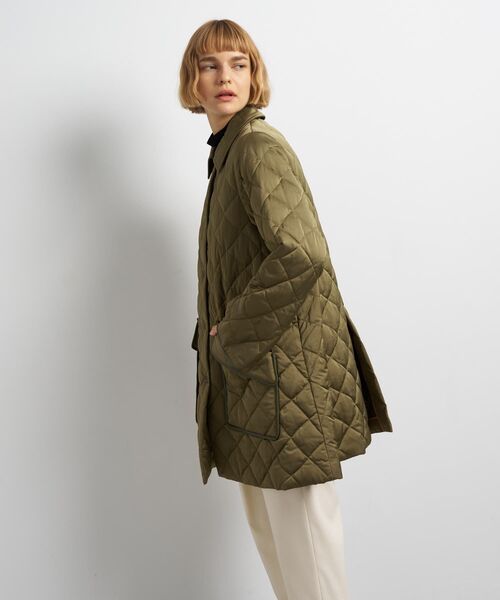 LANVIN en Bleu（ランバンオンブルー）の「キルティングダウンハーフコート（その他アウター・レディース・ブラック/カーキ/オフホワイト・38/36）」の8枚目の写真