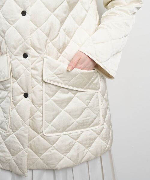 キルティングダウンハーフコート（その他アウター）｜LANVIN en Bleu