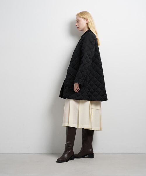 LANVIN en Bleu（ランバンオンブルー）の「キルティングダウンハーフコート（その他アウター・レディース・ブラック/カーキ/オフホワイト・38/36）」の21枚目の写真