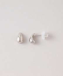 ◆金属アレルギー対応◆◆made in japan◆【純金厚メッキ】ドロップ 極小ミニマルカーブピアス